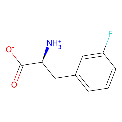 (2S)-2-azaniumyl-3-(3-fluorophenyl)propanoate structure