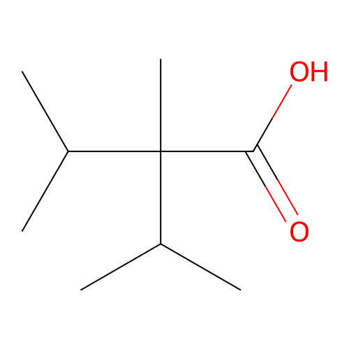 2,3-二甲基-2-(丙-2-基)丁酸 structure