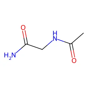 N-乙酰甘氨酰胺 structure