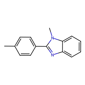1-Methyl-2-(4-methylphenyl)benzimidazole structure