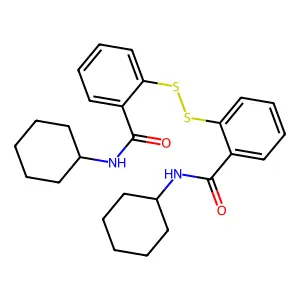 2,2'-Dithiobis(N-cyclohexylbenzamide) structure