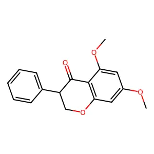 5,7-Dimethoxy-3-phenyl-4-chromanone structure