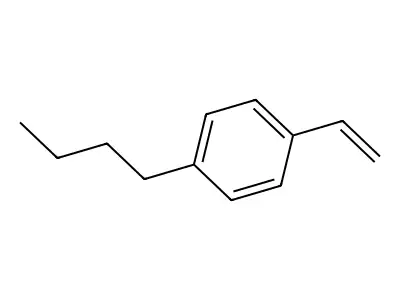 1-Butyl-4-ethenylbenzene structure
