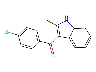 3-(4-Chlorobenzoyl)-2-methylindole structure