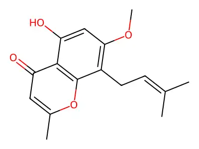 Heteropeucenin, methyl ether structure