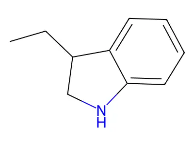 3-ethyl-2,3-dihydro-1H-indole structure