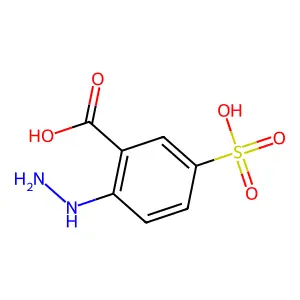 2-肼基-5-磺基苯甲酸 structure