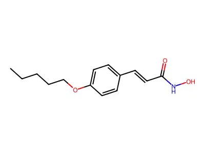 N-羟基-3-(4-戊氧基苯基)丙-2-烯酰胺 structure