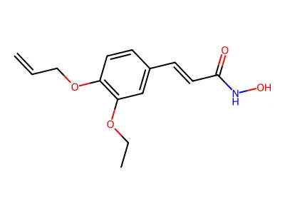 3-(3-ethoxy-4-prop-2-enoxyphenyl)-N-hydroxyprop-2-enamide structure
