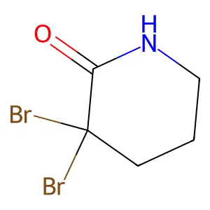 3,3-Dibromopiperidin-2-one structure