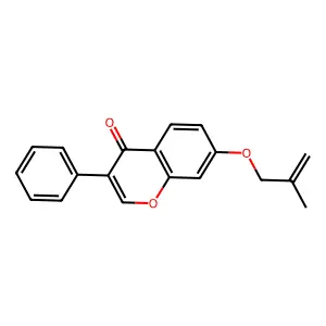 7-((2-methylallyl)oxy)-3-phenyl-4H-chromen-4-one structure