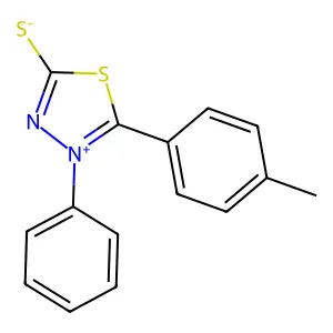 5-(4-Methylphenyl)-4-phenyl-1,3,4-thiadiazol-4-ium-2-thiolate structure
