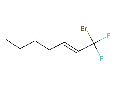 2-Heptene,1-bromo-1,1-difluoro- structure