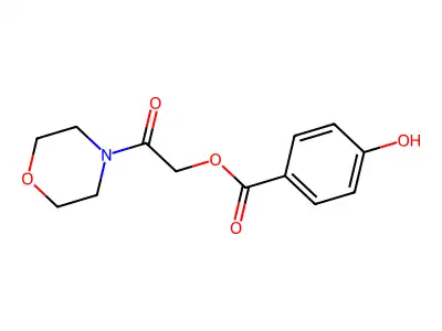 (2-Morpholin-4-yl-2-oxoethyl) 4-hydroxybenzoate structure