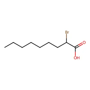 Nonanoic acid, 2-bromo- structure