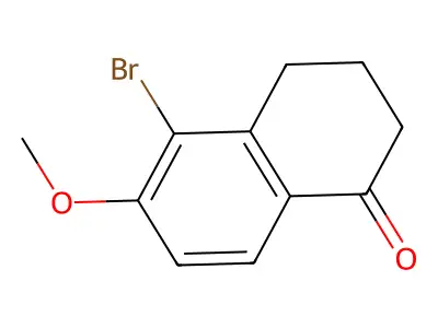 5-bromo-6-methoxy-3,4-dihydro-2H-naphthalen-1-one structure