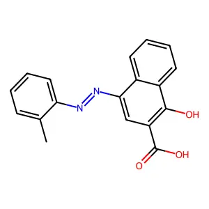 2-NAPHTHOIC ACID, 1-HYDROXY-4-(o-TOLYLAZO)- structure