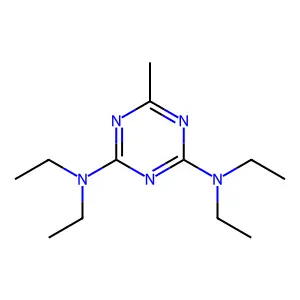 2-N,2-N,4-N,4-N-tetraethyl-6-methyl-1,3,5-triazine-2,4-diamine structure