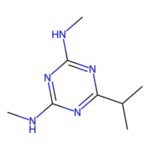 2-N,4-N-dimethyl-6-propan-2-yl-1,3,5-triazine-2,4-diamine structure