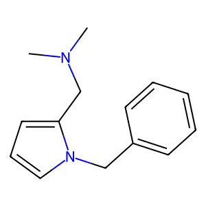 N-[(1-benzyl-1H-pyrrol-2-yl)methyl]-N,N-dimethylamine structure