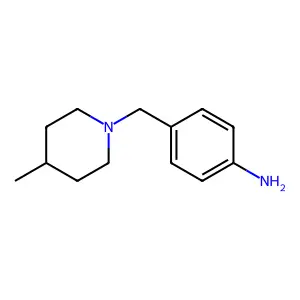 4-[(4-Methylpiperidin-1-yl)methyl]aniline structure