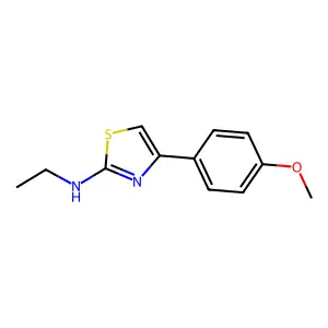 N-ethyl-4-(4-methoxyphenyl)-1,3-thiazol-2-amine structure