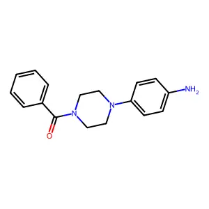 [4-(4-Benzoylpiperazin-1-yl)phenyl]amine structure