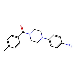{4-[4-(4-Methylbenzoyl)piperazin-1-yl]phenyl}amine structure