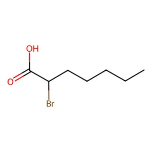 2-溴庚酸 structure