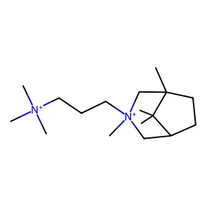 1,3,8,8-Tetramethyl-3-(3-(trimethylammonio)propyl)-3-azoniabicyclo(3.2.1)octane structure
