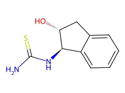((1R,2R)-2-hydroxy-2,3-dihydro-1H-inden-1-yl)thiourea structure