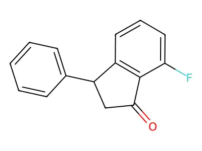 7-Fluoro-3-phenyl-1-indanone structure