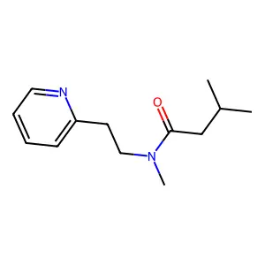 N,3-dimethyl-N-(2-pyridin-2-ylethyl)butanamide structure