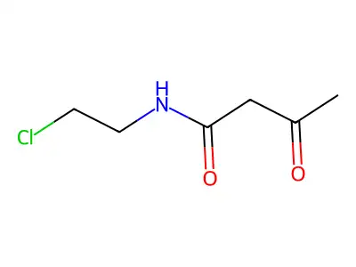 N-(2-Chloroethyl)-3-oxobutyramide structure