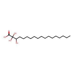 三羟基十八烷酸 structure