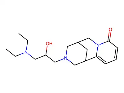 3-[3-(Diethylamino)-2-hydroxypropyl]-1,2,3,4,5,6-hexahydro-1,5-methano-8H-pyrido[1,2-a][1,5]diazocin-8-one structure