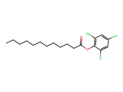 2,4,6-Trichlorophenyl laurate structure