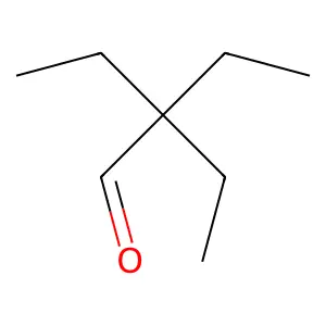2,2-Diethylbutanal structure