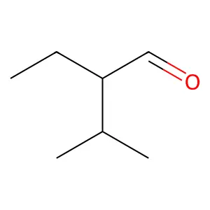 2-Ethyl-3-methylbutanal structure