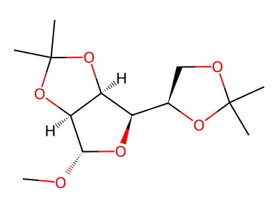 beta-d-Mannofuranoside, methyl 2,3:5,6-bis-O-(1-methylethylidene)- structure