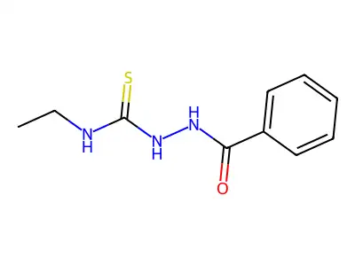 2-benzoyl-N-ethylhydrazinecarbothioamide structure