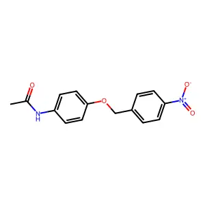 N-(4-((4-Nitrobenzyl)oxy)phenyl)acetamide structure