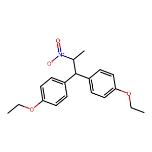1,1'-(2-Nitropropylidene)bis(4-ethoxybenzene) structure