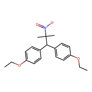 Propane, 1,1-bis(p-ethoxyphenyl)-2-methyl-2-nitro- structure