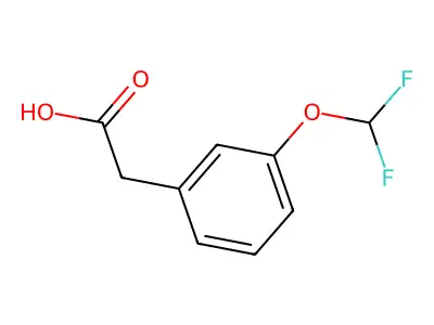 2-[3-(difluoromethoxy)phenyl]acetic Acid structure
