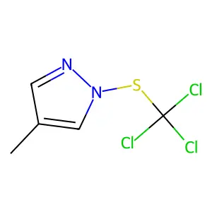 Pyrazole, 4-methyl-1-((trichloromethyl)thio)- structure