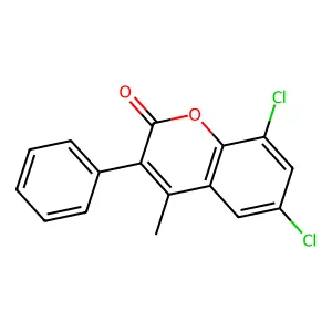 6,8-Dichloro-4-methyl-3-phenylchromen-2-one structure