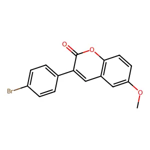 3-(4-Bromophenyl)-6-methoxychromen-2-one structure