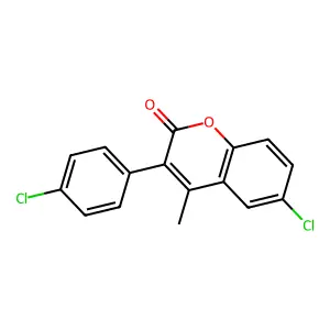 6-Chloro-3-(4-chlorophenyl)-4-methylchromen-2-one structure