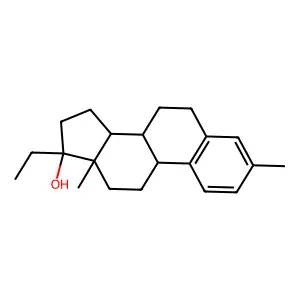 3-Methyl-19-nor-17alpha-pregna-1,3,5(10)-trien-17-ol structure